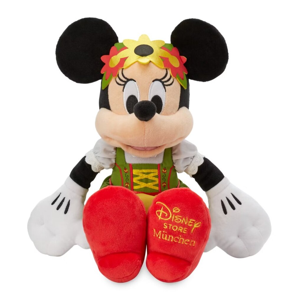 Disney Store Minnie Mouse München Germany Bavarian Plush Collectible 14.5"